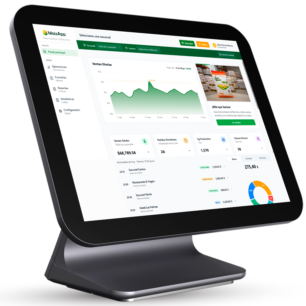 Sistema POS para Tortillerías